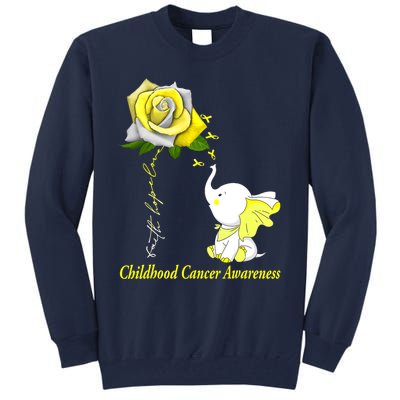 Faith Hope Love Childhood Cancer Awareness Tall Sweatshirt