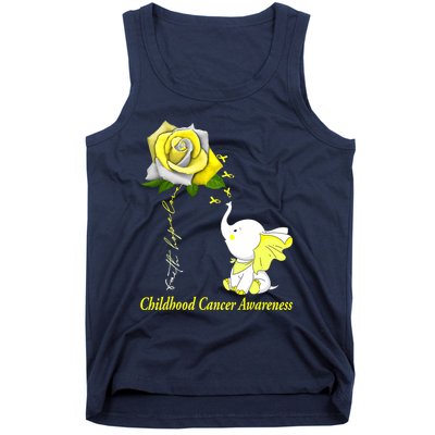 Faith Hope Love Childhood Cancer Awareness Tank Top