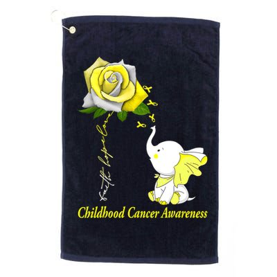 Faith Hope Love Childhood Cancer Awareness Platinum Collection Golf Towel