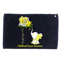 Faith Hope Love Childhood Cancer Awareness Grommeted Golf Towel