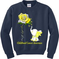 Faith Hope Love Childhood Cancer Awareness Kids Sweatshirt