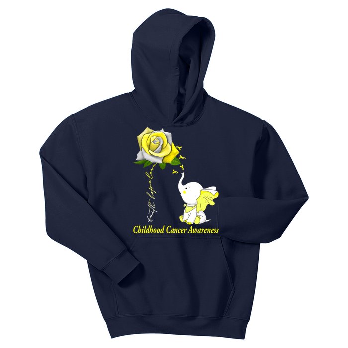 Faith Hope Love Childhood Cancer Awareness Kids Hoodie