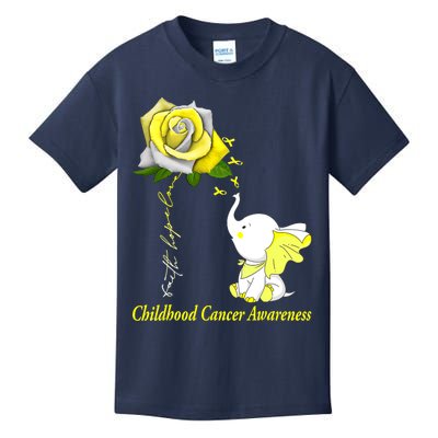 Faith Hope Love Childhood Cancer Awareness Kids T-Shirt