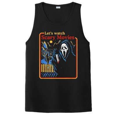 Funny Halloween Let’S Watch Scary Horror Movies Ghost PosiCharge Competitor Tank