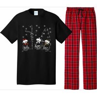 Faith Hope Love Jesus Snowman Plaid Leopard Christmas Gift Pajama Set