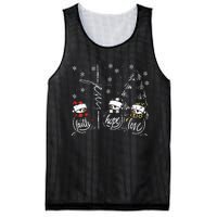 Faith Hope Love Jesus Snowman Plaid Leopard Christmas Gift Mesh Reversible Basketball Jersey Tank