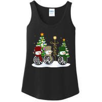 Faith Hope Love Snowman Jesus Funny Xmas Cross For Christian Ladies Essential Tank