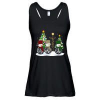 Faith Hope Love Snowman Jesus Funny Xmas Cross For Christian Ladies Essential Flowy Tank