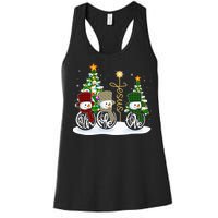 Faith Hope Love Snowman Jesus Funny Xmas Cross For Christian Women's Racerback Tank