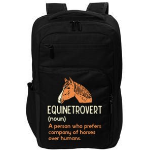 Fun Horse Lover Humor Funny Horse Definition Impact Tech Backpack