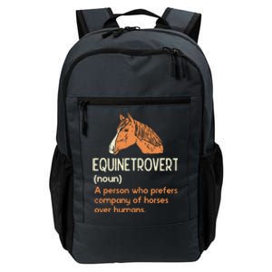 Fun Horse Lover Humor Funny Horse Definition Daily Commute Backpack