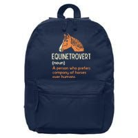 Fun Horse Lover Humor Funny Horse Definition 16 in Basic Backpack