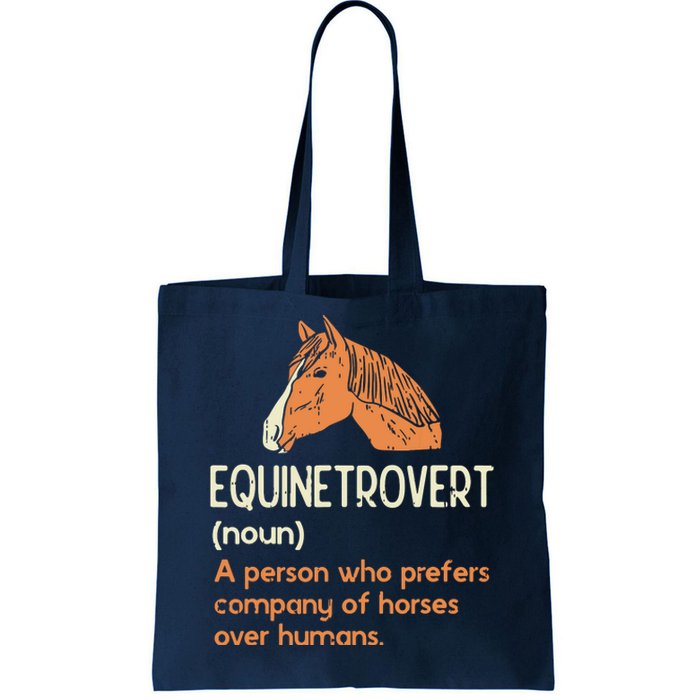 Fun Horse Lover Humor Funny Horse Definition Tote Bag