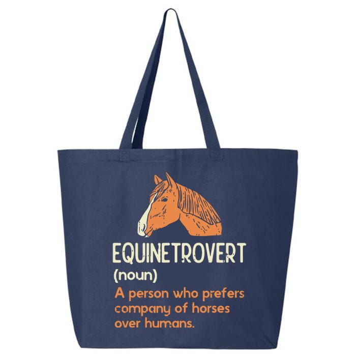 Fun Horse Lover Humor Funny Horse Definition 25L Jumbo Tote