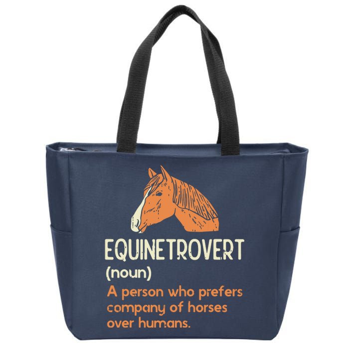 Fun Horse Lover Humor Funny Horse Definition Zip Tote Bag