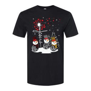 Faith Hope Love Snowman Jesus Dandelion Christian Christmas Softstyle® CVC T-Shirt