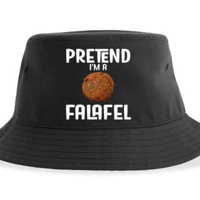 Funny Halloween Lazy Costume Outfit Pretend Im A Falafel Sustainable Bucket Hat