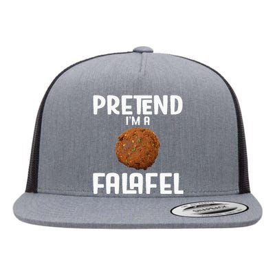 Funny Halloween Lazy Costume Outfit Pretend Im A Falafel Flat Bill Trucker Hat