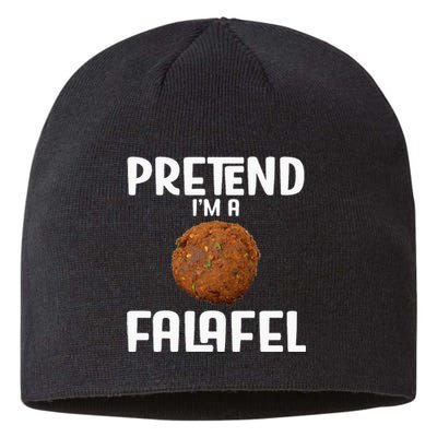 Funny Halloween Lazy Costume Outfit Pretend Im A Falafel Sustainable Beanie