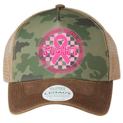 Faith Hope Love Ribbon Breast Cancer Awareness Month Legacy Tie Dye Trucker Hat