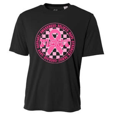 Faith Hope Love Ribbon Breast Cancer Awareness Month Cooling Performance Crew T-Shirt