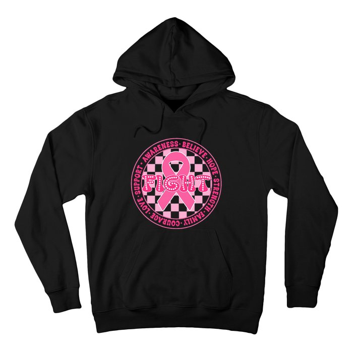 Faith Hope Love Ribbon Breast Cancer Awareness Month Hoodie