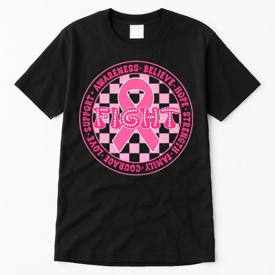 Faith Hope Love Ribbon Breast Cancer Awareness Month Tall T-Shirt