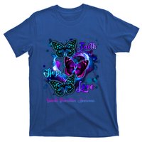 Faith Hope Love Butterfly Suicide Prevention Awareness T-Shirt