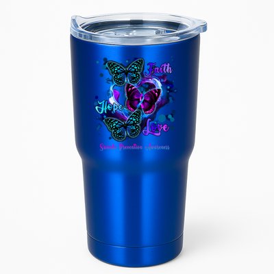 Faith Hope Love Butterfly Suicide Prevention Awareness Tumbler