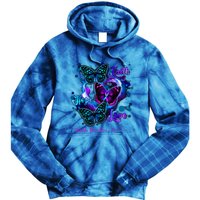 Faith Hope Love Butterfly Suicide Prevention Awareness Tie Dye Hoodie