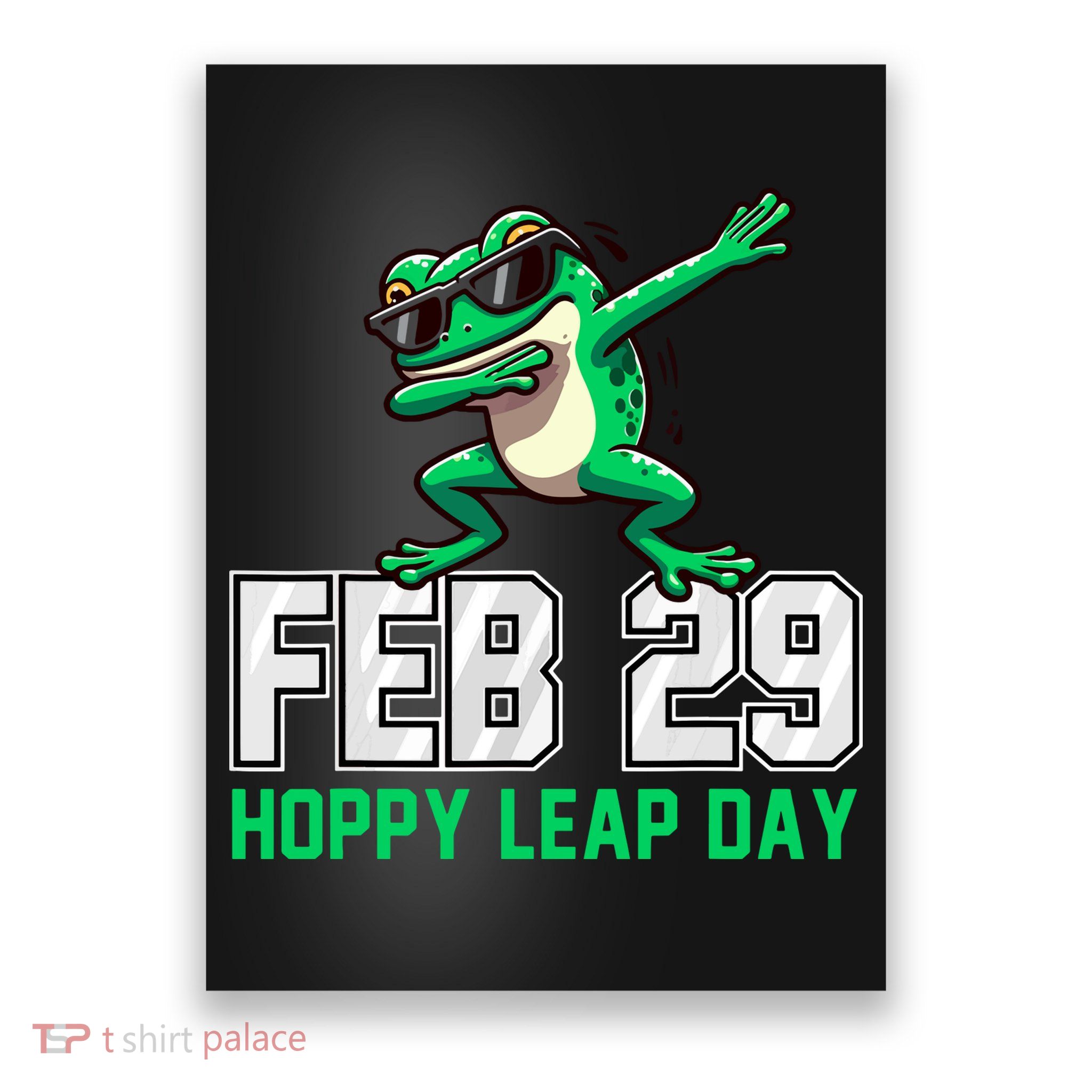 Frog Hoppy Leap Day Funny Poster