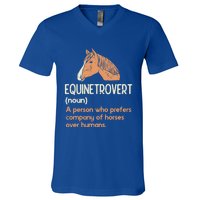 Fun Horse Lover Humor Funny Horse Definition Gift V-Neck T-Shirt