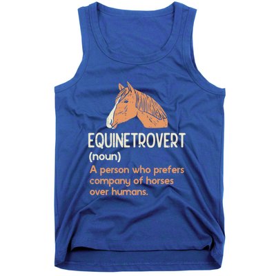 Fun Horse Lover Humor Funny Horse Definition Gift Tank Top