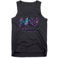 Faith Hope Love Ribbon Thyroid Cancer Awareness Tank Top