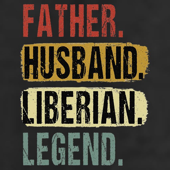 Father Husband Liberian Legend Liberia Dad Fathers Day 7 Panel Mesh Trucker Snapback Hat