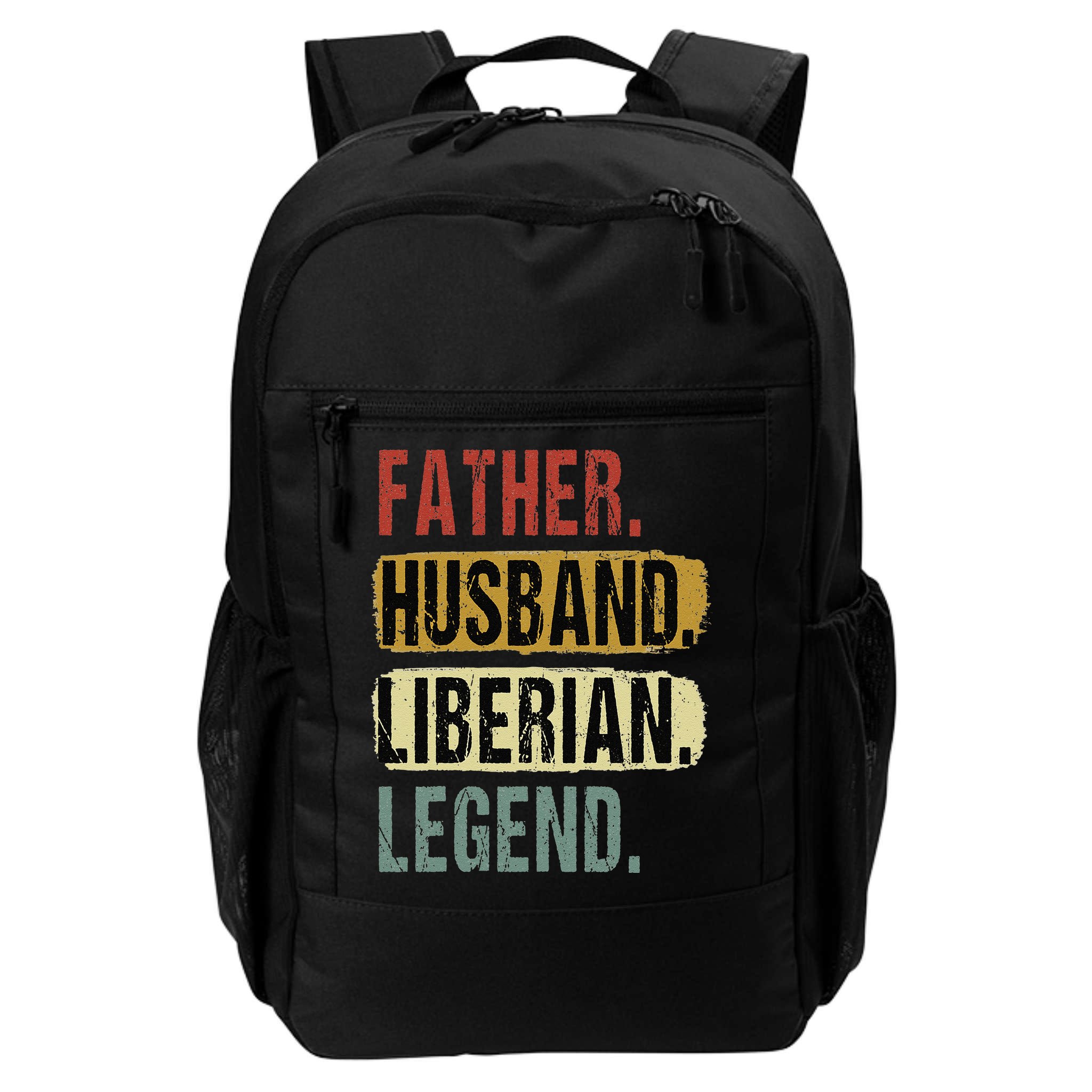 Father Husband Liberian Legend Liberia Dad Fathers Day Backpack