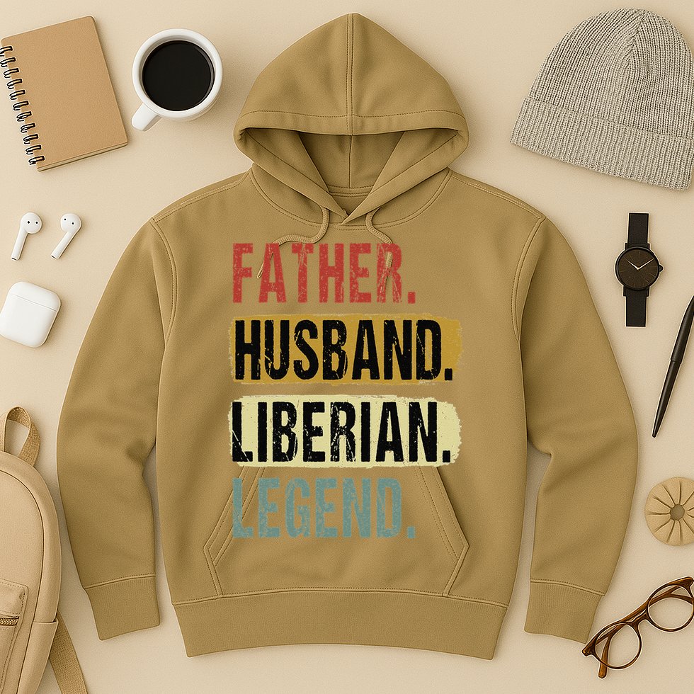 Father Husband Liberian Legend Liberia Dad Fathers Day Hoodie