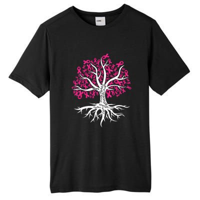 Faith Hope Love Tree Pink Ribbon Breast Cancer Awareness Tall Fusion ChromaSoft Performance T-Shirt