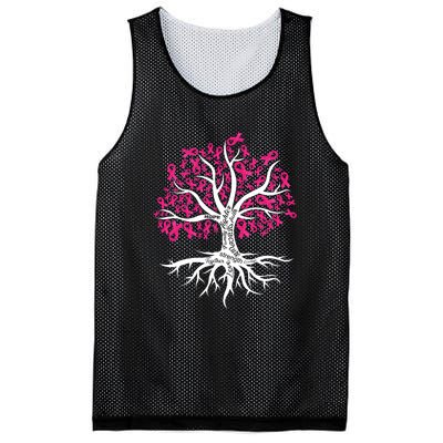 Faith Hope Love Tree Pink Ribbon Breast Cancer Awareness Mesh Reversible Basketball Jersey Tank