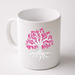 Faith Hope Love Tree Pink Ribbon Breast Cancer Awareness Coffee Mug