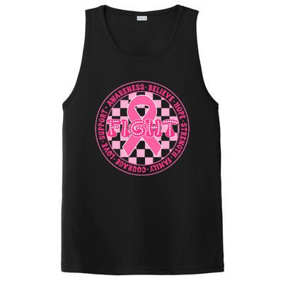 Faith Hope Love Ribbon Breast Cancer Awareness Month PosiCharge Competitor Tank