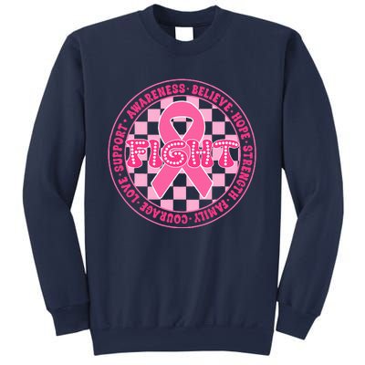 Faith Hope Love Ribbon Breast Cancer Awareness Month Sweatshirt