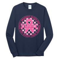 Faith Hope Love Ribbon Breast Cancer Awareness Month Tall Long Sleeve T-Shirt