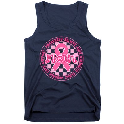 Faith Hope Love Ribbon Breast Cancer Awareness Month Tank Top