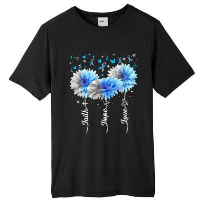 Faith Hope Love Cute Daisy Diabetes Awareness Gift Tall Fusion ChromaSoft Performance T-Shirt