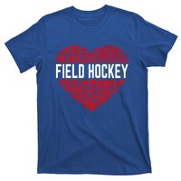 Field Hockey Love Hockey Player Heart Ice Hockey Sports Great Gift T-Shirt