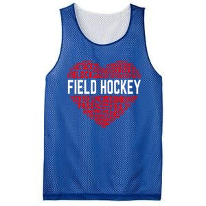 Field Hockey Love Hockey Player Heart Ice Hockey Sports Great Gift Mesh Reversible Basketball Jersey Tank