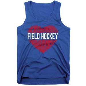 Field Hockey Love Hockey Player Heart Ice Hockey Sports Great Gift Tank Top