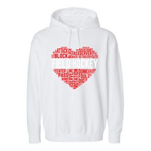 Field Hockey Love Hockey Player Heart Ice Hockey Sports Great Gift Garment-Dyed Fleece Hoodie