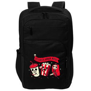 Funny Halloween Let's Watch Horror Movies Theater Food Impact Tech Backpack